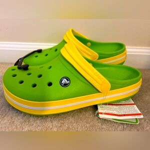 New! Green and Gold Crocs 🐊 NWT! Authentic with Tags!!